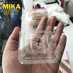 (100 PCS) MIKA KUE  BR 7  MIKA SIOMAY UKURAN 7  MIKA BENING KOTAK  MIKA NASI KUNING . MIKA BR 7