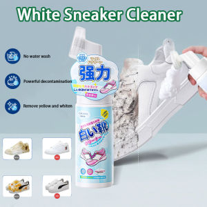 Japan White Shoe Cleaner Brush Free-Wash Foam Decontamination Quick Effective No Harsh Chemicals Easy to Use