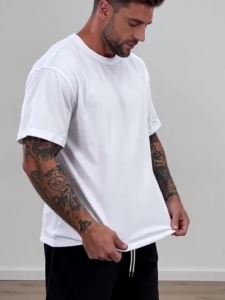 Mens 180g Heavyweight 100% Cotton T-Shirt with Red Spider Web & Black Spider Graphic Print - Casual Round Neck Short Sleeve Summer Tee for Halloween Themed Events & Casual Attire - Breathable & Machine Washable