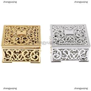 [COD] zhangyuqing Plastic Treasure Trinket Box Square Candy Box Treasure Chest Wedding Favor Box