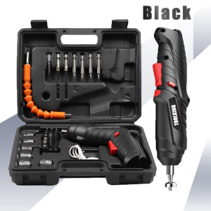 Cordless Screwdriver 48pcs Bor mini/Obeng listrik electric screw driver Multi-function screwdriver Electric drill Bor listrik