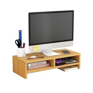 BVN35 Đế ổn định Giá đỡ máy tính để bàn bằng gỗ Bảo vệ thị lực Lắp ráp dễ dàng Giá nâng máy tính xách tay văn phòng Thiết thực Chiều cao Quan sát thoải mái Kệ để bàn phím Nhà