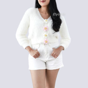 ELYCLOTH | DAISY CARDIGAN | CARDIGAN RAJUT WANITA PREMIUM FURY KNIT