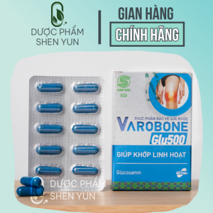 Viên uống bổ xương khớp VAROBONE GLU500 giảm đau nhức xương đau lưng đau cột sống