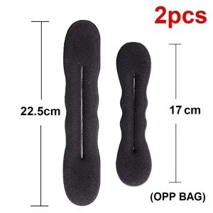 Sponge Hair Styling Tool Plastic Loop Curly Hair Maker Hair Scrunchie Headband Twist Donut Bun Curler Hairband