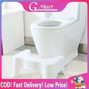 【2 Size Choose】 Bathroom Squatty Potty Toilet Stool Children Pregnant Woman Seat Toilet Foot Stool for Adult Men Women Old People 47*32*21CM/42*26.5*17CM Toilet Stool
