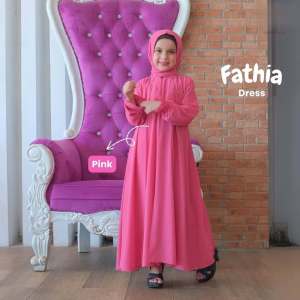 Fatia Dress Kids Baju Gamis Abaya Viral Lebaran Anak Perempuan Usia 8 12 Tahun Kekinian Terbaru 2025