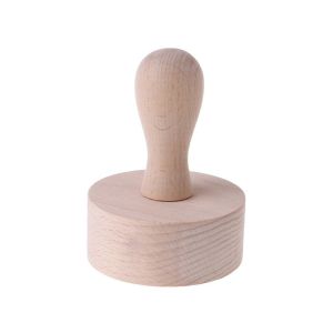 HJKL Mới lạ Phòng bếp Hợp kim nhôm Đáy lỏng lẻo Món tráng miệng Gỗ Xử Lý Khuôn bánh tart Bánh ngọt Pusher Khuôn bánh Pie Pan