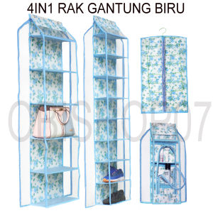 RAK GANTUNG 4IN1 SET (RAK TASSEPATU JILBAB DAN SERBAGUNA) -OBISHOP07