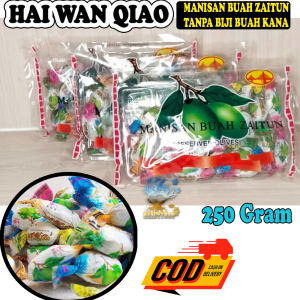 Beauty HAI WAN QIAO OLIVES 250 Gram Manisan Buah Zaitun Tanpa Biji Buah Kana Permen Imlek China Manisan Buah Kana Manisan Buah Kana / Zaitun Tanpa Biji