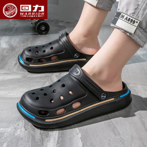 Warrior Hole Shoes Mens Outdoor Non-Slip Summer Trendy Thick Bottom  Feeling Beach Slippers Mens Closed Toe Wholesale ㏇L0529