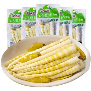 山椒笋尖泡椒竹笋开袋即食笋片 Instant Marinated Vegetable Snacks