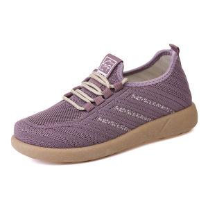 Free Shipping WomenS Shoes 2026 Spring Collection: Fashionable And Versatile Flats Featuring Breathable Knit Fabric Comfortable And Lightweight Design And Durable Construction