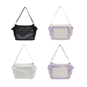Stylish Solid Color Transparent JK Ita Bag Crossbody Bags For Students And Fashion Lover Attending Club Activities