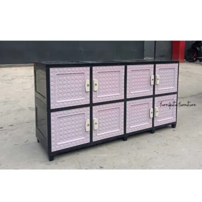 TOWER 4 - LEMARI PAKAIAN PLASTIK TABITHA CLICKS LOCKER BOX SUSUN 2 [TABBOX]