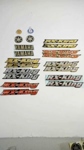 STIKER EMBLEM RX KING TIMBUL KOMPLIT BONUS STIKER OK DAN GARANSI 3 TAHUN