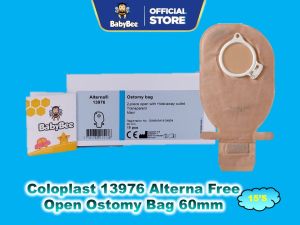 Coloplast 13976 Alterna Free Open Ostomy Bag 60mm 15s (Transparent 2 Piece Box Of 15s)