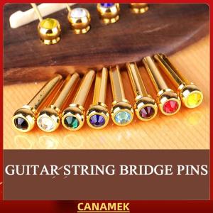 Miễn phí vận chuyển✨ 1pcs Acoustic Guitar chuỗi cầu pins đầy màu sắc đồng thau Endpin thay thế