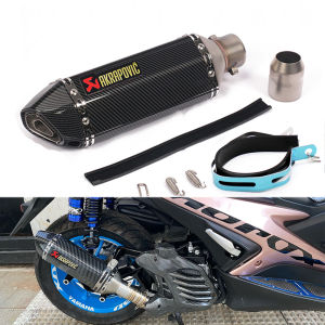 51mm Universal Motorcycle Exhaust Pipe Muffler Canister Pipe Tailpipe Akrapovic Muffler Pipe For YAMAHA AEROX 155 Nmax Click 125i Raider 150 RS150 Sniper 150 CBR150R cb 150r etc