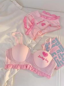 COD  หวานใจตุ๊กตาบาร์บี้ชุดชั้นในดันทรงหน้าอกเล็กสำหรับผู้หญิงไม่มีโครงเหล็กกลมและใหญ่ครึ่งถ้วยเซ็กซี่ชุดชั้นใน  Sem