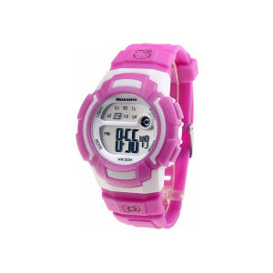 Sanrio Hello Kitty Girls Women Sporty Digital Watch HKSQ3130-01B Purple