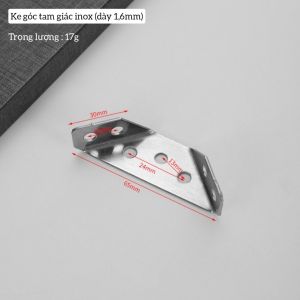 Combo 10 Chiếc Bát Ke Vuông Góc INOX Đa Năng 90 Độ . Ke Góc Vuông Bản Rộng Dày Dặn