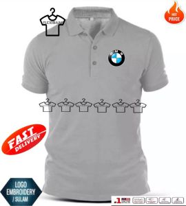 [ PROMOSI ] EMBROIDERY (SULAM) BMW SINGLE LOGO 100% PREMIUM COTTON COLLAR SHIRT