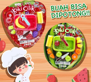 mainan anak plastik buah potong rujak