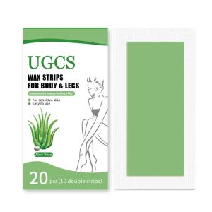 20Pcs/Set Hair Removal Wax Strips Papers Calf Underarm Arm Professional Hair Remover Large Size Double Tape