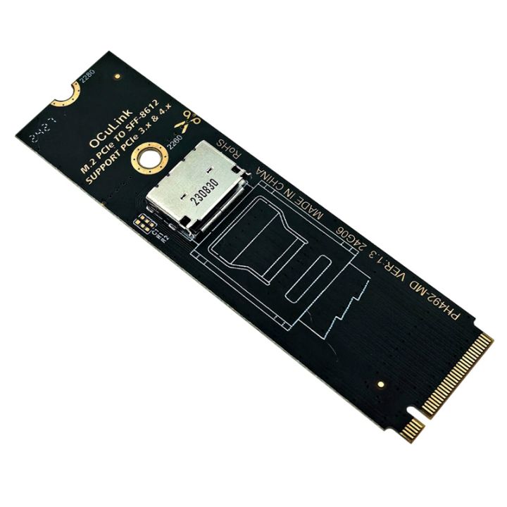 U8612 M.2 NVMe PCIe to Oculink SFF-8611 SFF-8612 Adapter M.2 Mkey Nvme to SFF ...