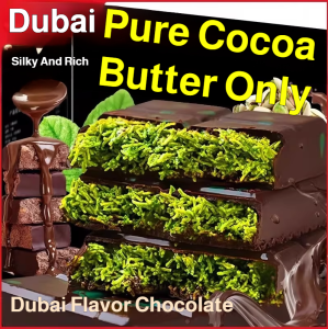 100% Asli Internet-famous Dubai Chocolate Thousand Pistachio Sandwich Chocolate Bar Bursting Crispy Filling DubaiStyle Natural 0 Additives