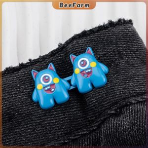 BeeFarm 1 Set Cartoon Pattern Waist Buckle For Women Skirt Jeans Adjustable Waist Clip Buttons Accessories