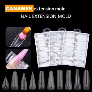 【CANAMEK】 70 140 150Pcs Nailpop Dual System Nails Forms Extension False Nail Tips Top Forms For Nails Gel Building Mold Art Tools