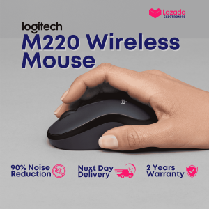 Logitech M220 SILENT Wireless Mouse: Quiet Comfortable Long-Lasting
