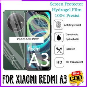 REDMI 13C REDMI A3 A2 A1 HYDROGEL FULLSET DEPAN BELAKANG ANTI GORES JELLY - Clear FRONT AND BACK SCREEN PROTECT LAYAR BELAKANG