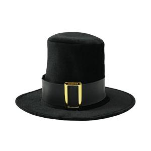 Black Ribbon Tall Hat for Halloween Party Theatrical Performances Adult and Children Cosplay Costume Accessory Jazzy Hat