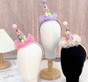 Lễ Hội Phụ kiện tóc dùng cho tiệc tùng mũ sinh nhật Headband trẻ em hairband đáng yêu Mũ Chóp Nhọn phổ Mũ dự tiệc chụp ảnh đạo cụ hat