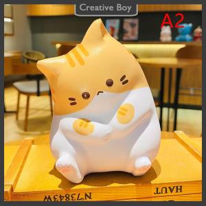 [Creative] New Cat Stress Squishy Toy PU Slow Rising Squeeze Antistress Ball Cartoon Table Ornaments Squishy Stress Reliever Toys