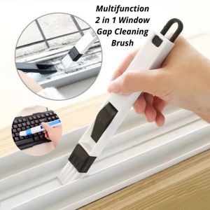 2in1 Window Groove Cleaning Brush Keyboard Brush Sliding Door Track jita