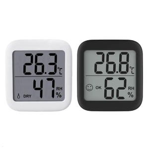 LCD Digital Temperature Humidity Detector-Sensor Gauge- with Magnet & Bracket-Electronic Thermometer Hygrometer for Home