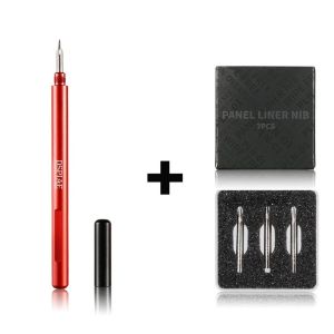 DSPIAE AT-PL Non-Overflow Wipe Free Panel Liner for Model Painting Aluminium Handle Model Seepage Line Pen And Nib