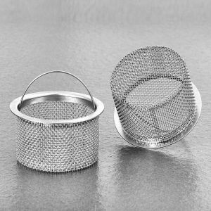 PaulWeekend Stainless Steel Sink Strainer Filter - Kitchen Drain Protector Against Clogs