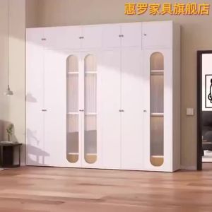 UrbanSpace SG-Steel Wardrobes Home Decorative Iron Wardrobes Metal Cabinets for Small Rental Units Formaldehyde-Free Storage Cabinets Waterproof and Moisture-Resistant Wardrobes