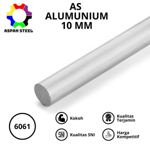 As alumunium 10 mm 6061 round bar