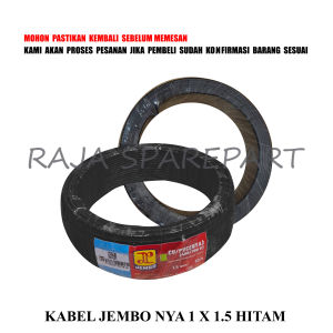 KABEL NYA / KABEL LISTRIK / KABEL JEMBO NYA 1 X 1.5 HITAM (HARGA PER ROLL=50M)