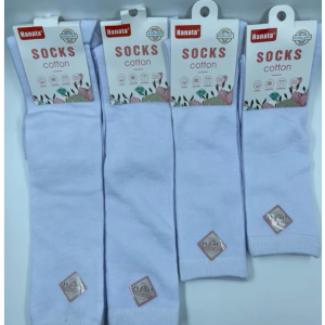 3/pairs All White School Socks For Kids Girl/Boy Student Socks White Base Bottom Socks Cotton (3-12 years old...)