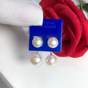 Hoa Tai Ngọc Trai Kiểu Bốn Viên Ngọc Đeo Được Hai Kiểu - Mua 1 được 2