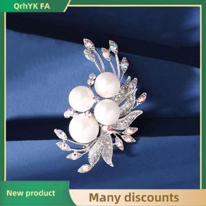 🔔🔔🔔QA Fashion Temperament Phoenix Tail Flower Pearl Brooches For Women Clothing Coat Accessries Gifts