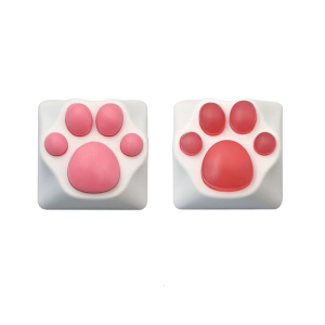Personality Customizeds ABS Silicone CatPaw Pad Keyboards Keycap for Switches