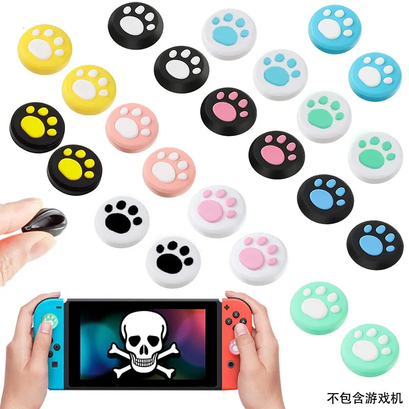 PCS Silicon Cute Cat Paw Thumb Grip Caps Compatible with